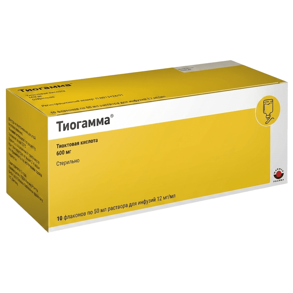 Тиогамма, 12 мг/мл, 50 мл, флак. №1