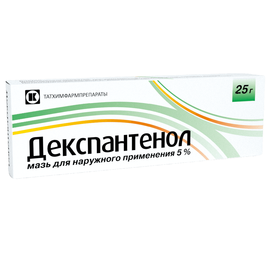 Декспантенол, 5%, 25 г, мазь
