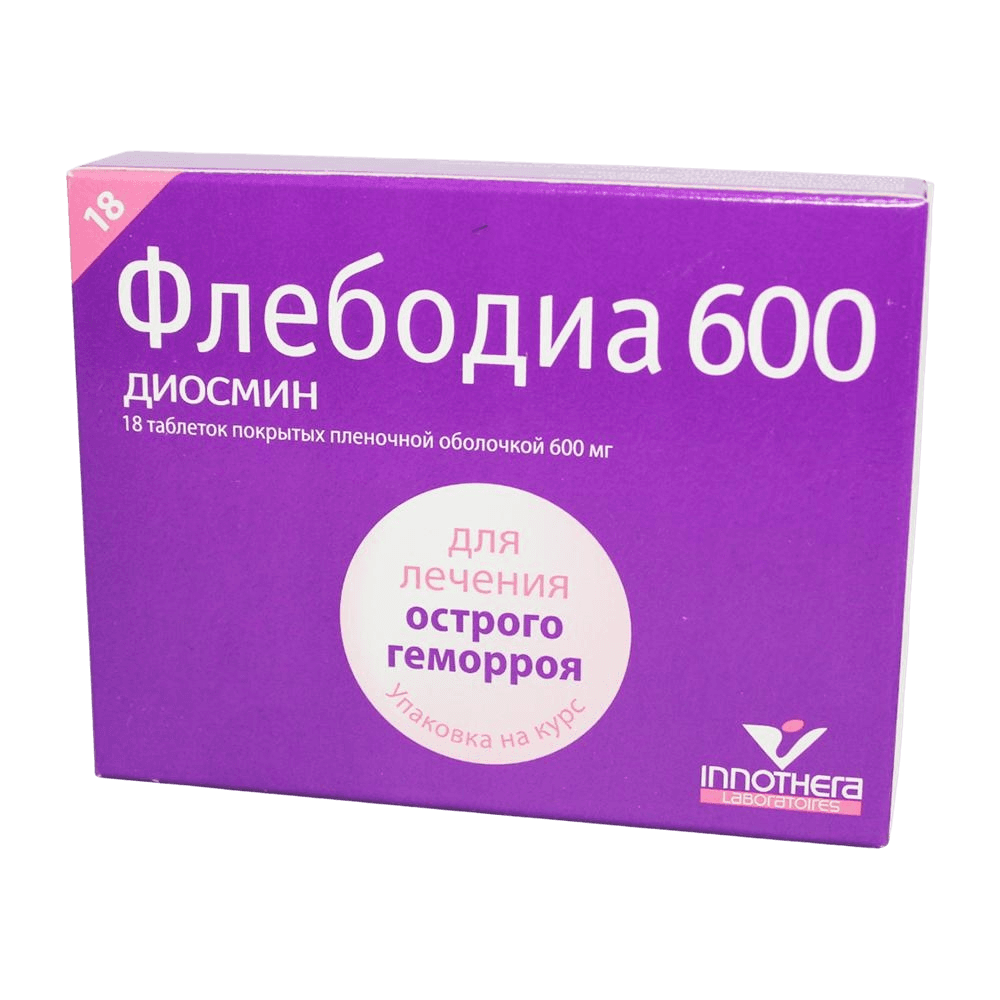 Флебодиа, 600 мг, таб. №18