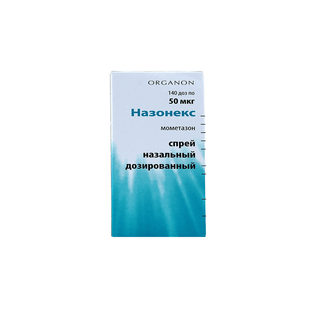 Назонекс, 50 мкг, 120 доз, спрей назал.