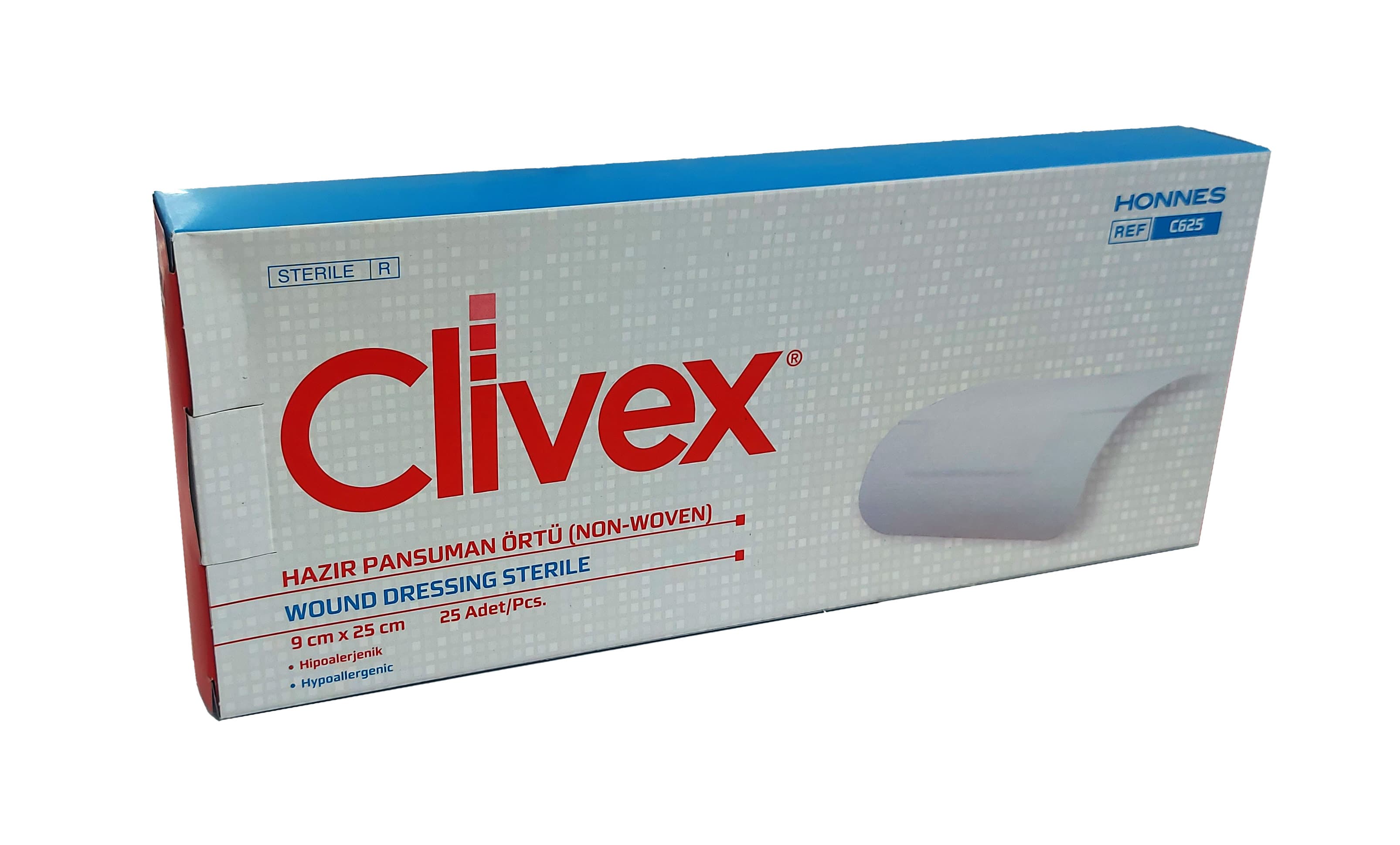 Plastyri netkan. Clivex, 9 x 25 cm, №25