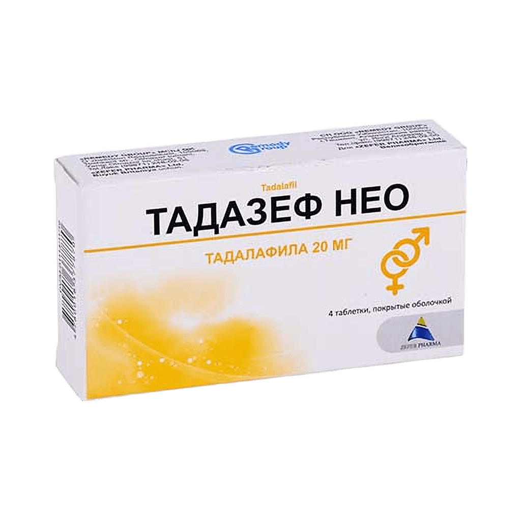 Тадазеф Нео, 20 мг, таб. №4