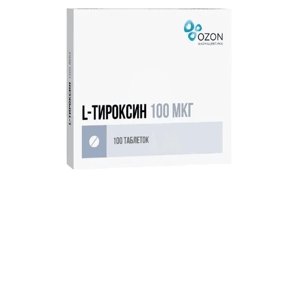L-Тироксин, 100 мкг, таб. №100