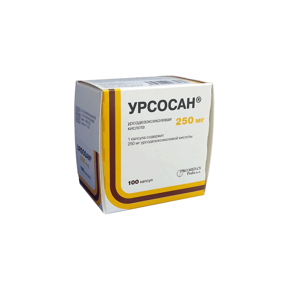 Урсосан, 250 мг, капс. №100