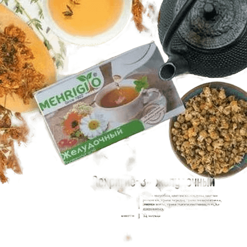 Травяной чай Желудочный Mehrigiyo-3, 1,5 г, пакеты. №25