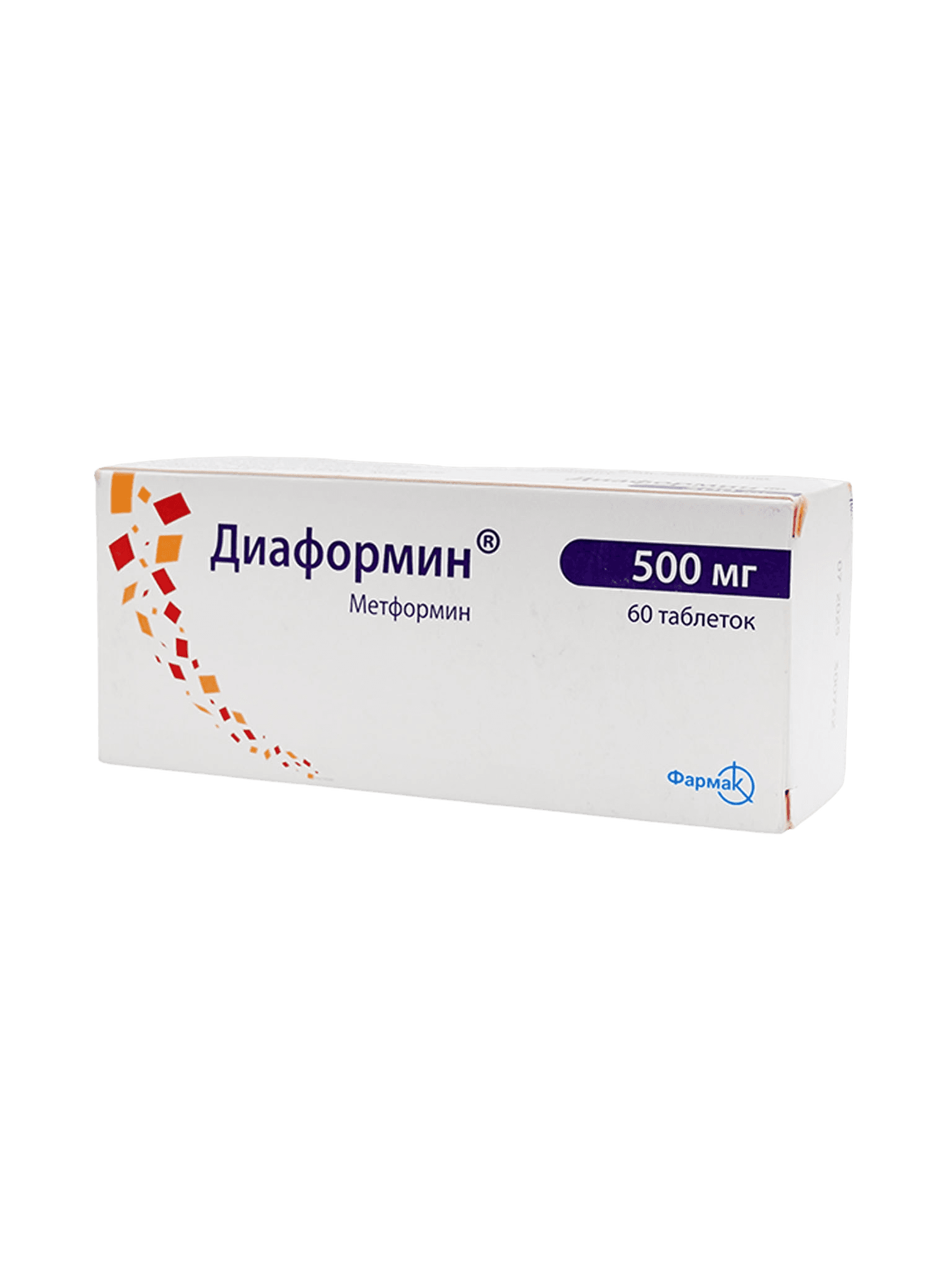 Диаформин, 500 мг, таб. №60