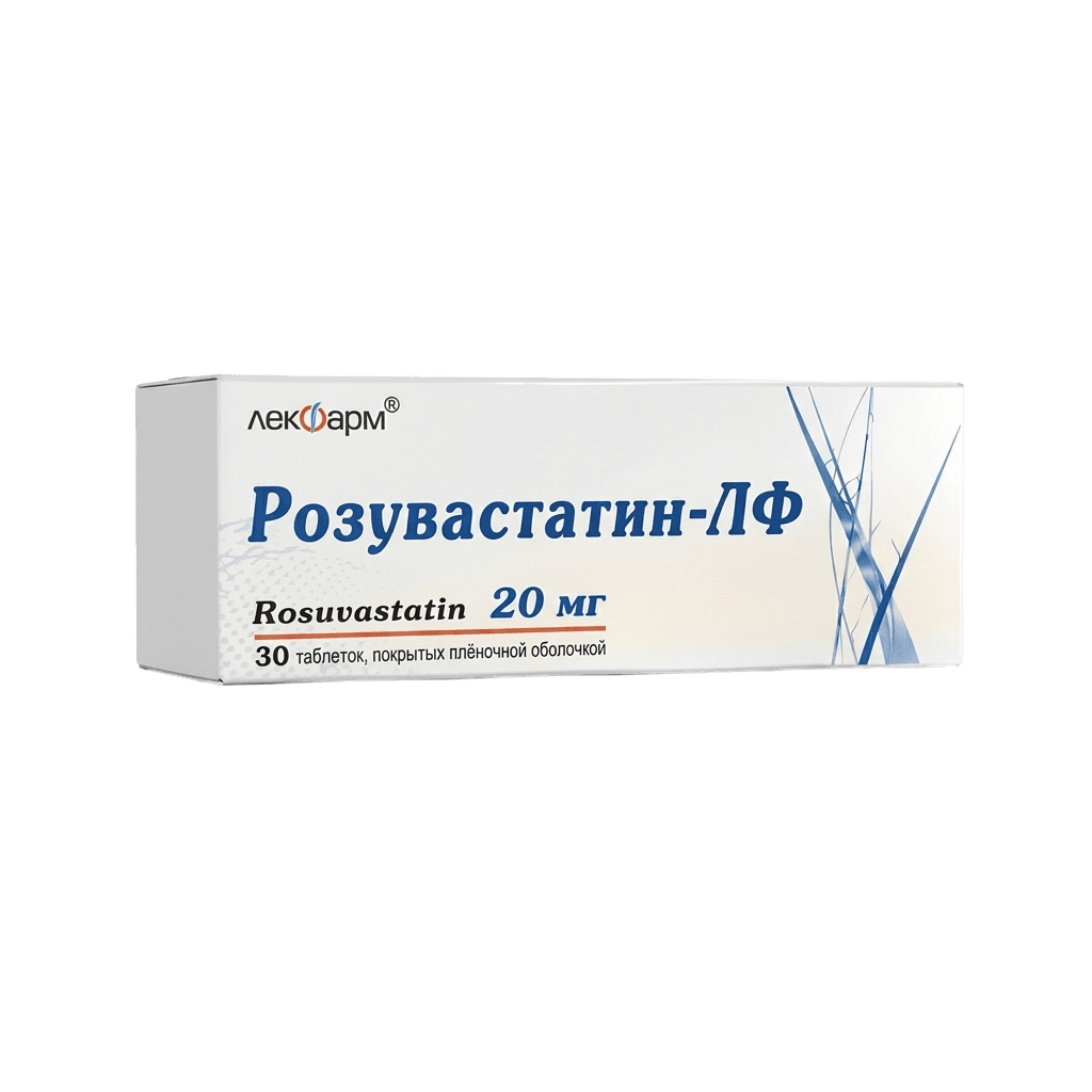 Розувастатин-ЛФ, 20 мг, таб. №30