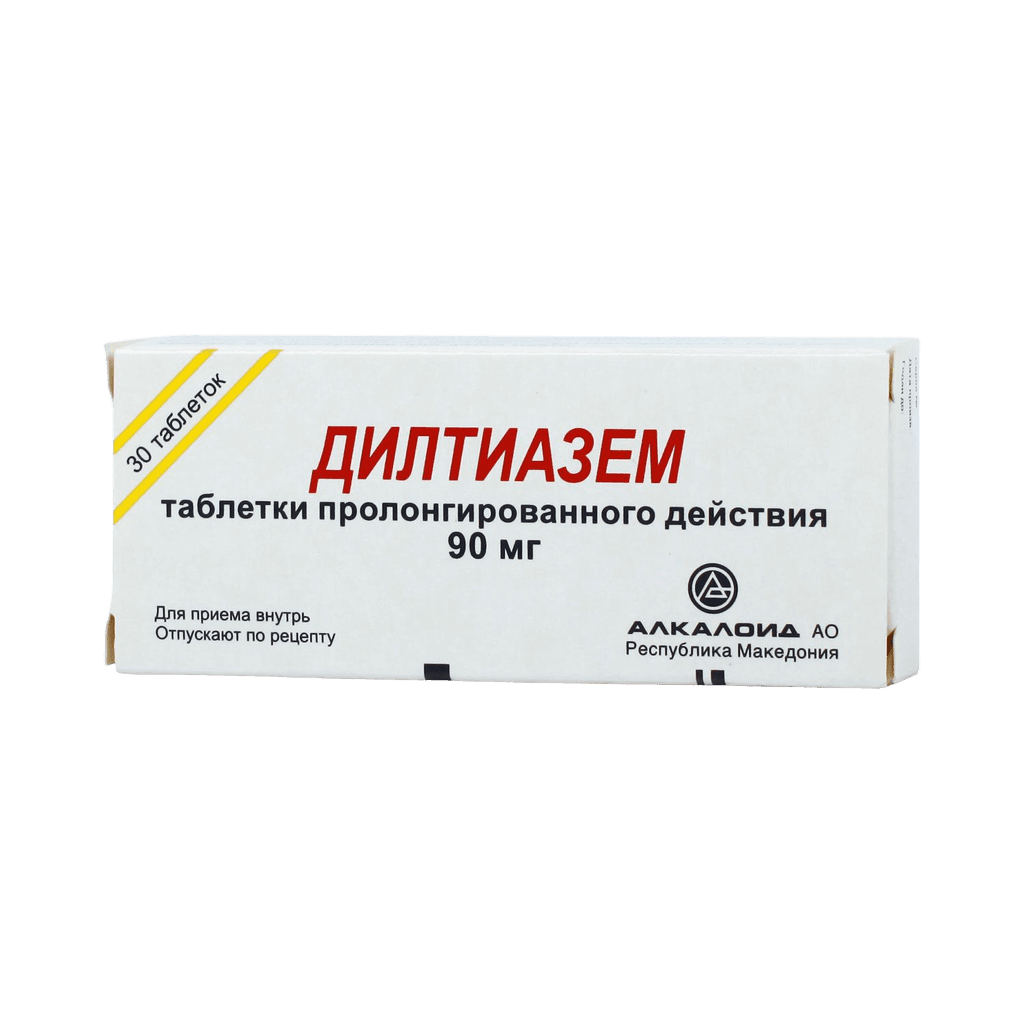 Дилтиазем, 90 мг, таб. №30