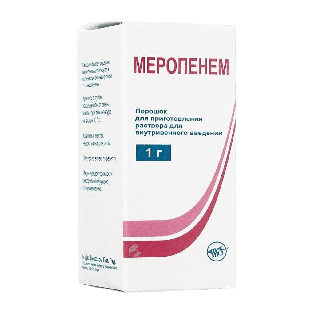 Меропенем, 1000 мг, флак. №1