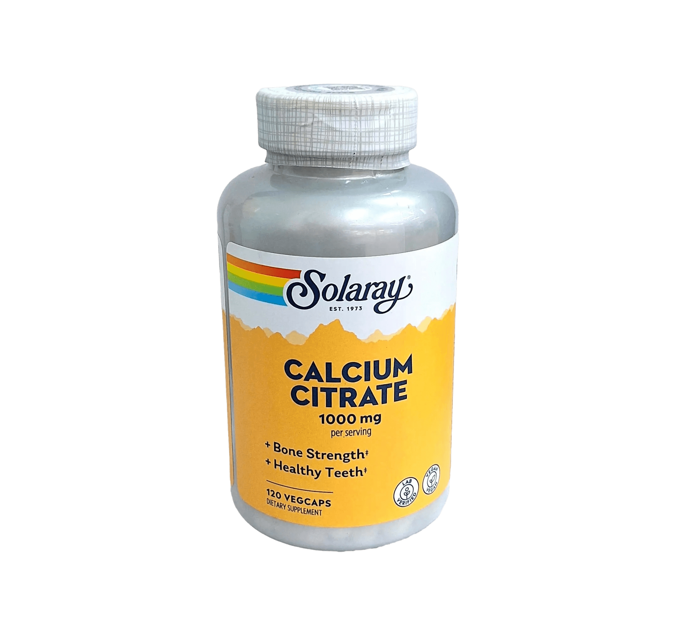 Кальций Цитрат (Solaray Calcium Citrate), 1000 мг, капс. №120