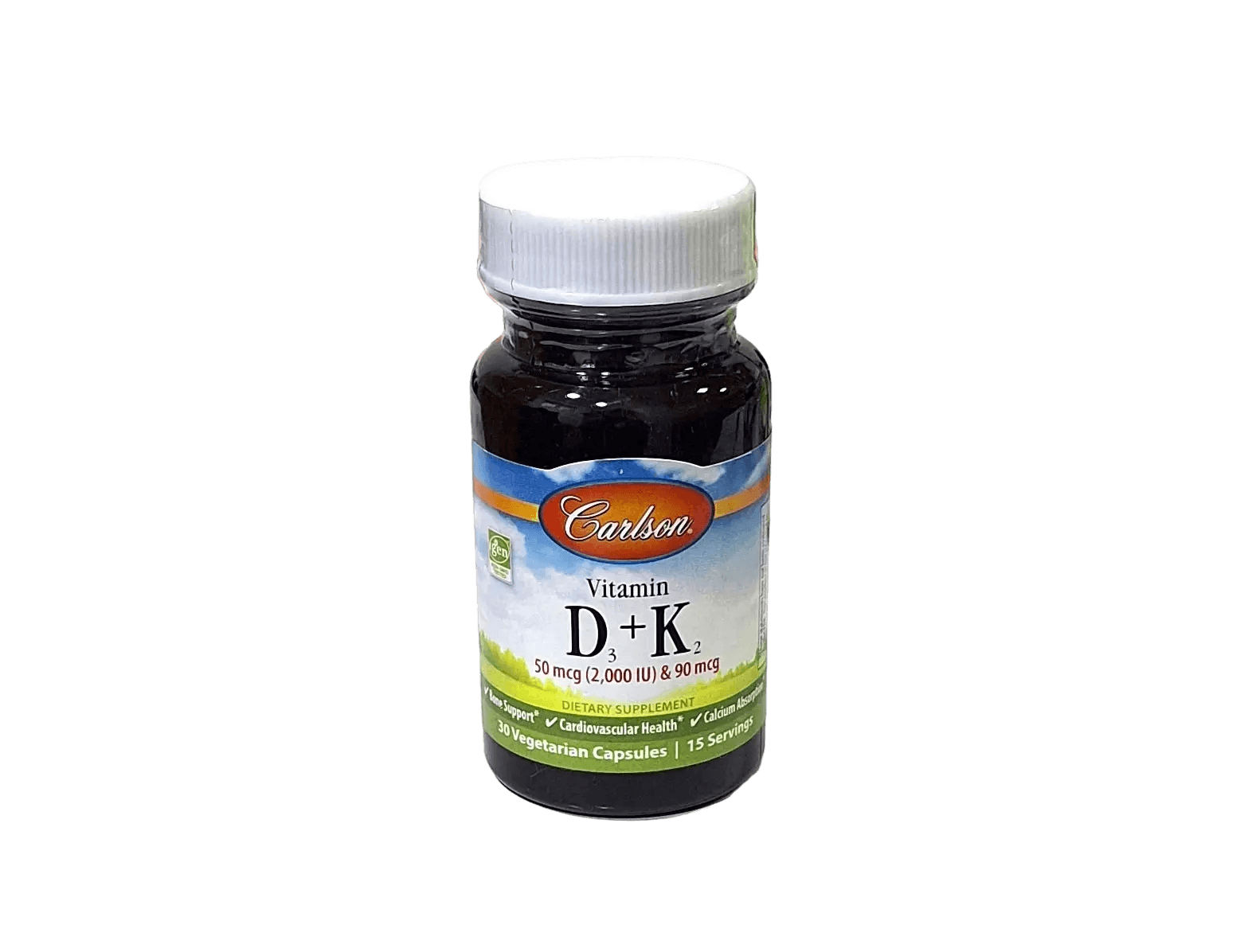 Витамин Д3-К2 (Carlson Vitamin D3 - K2), 50 мкг/2000 МЕ, капс. №30