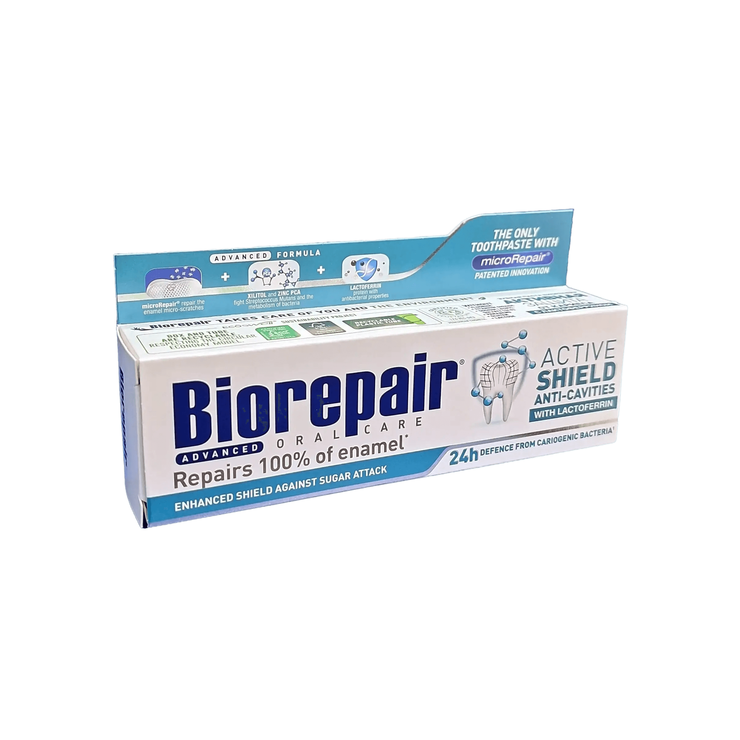 Зубная паста Biorepair Active Shield, 75 мл
