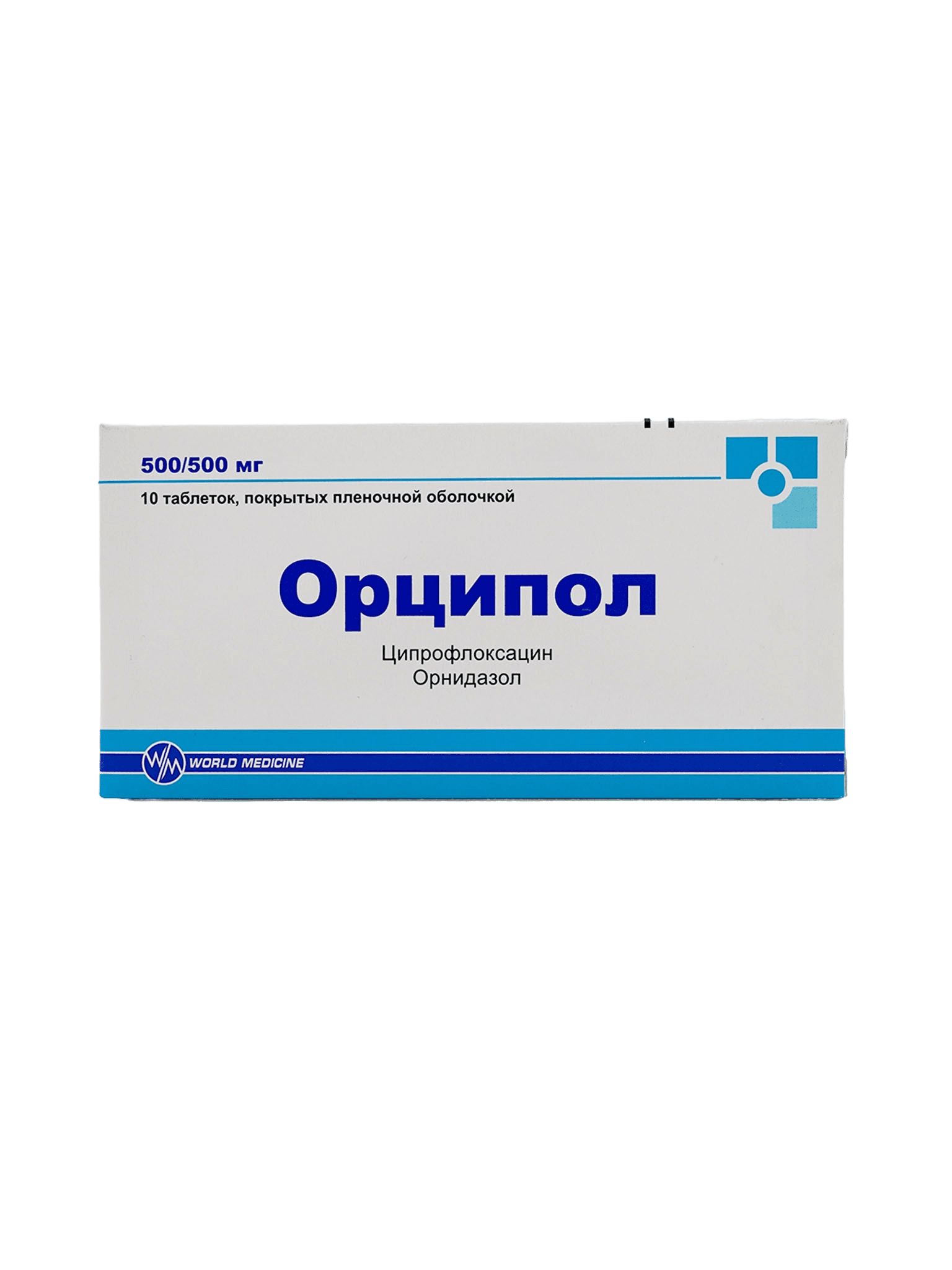Орципол, 500/500 мг, таб. №10