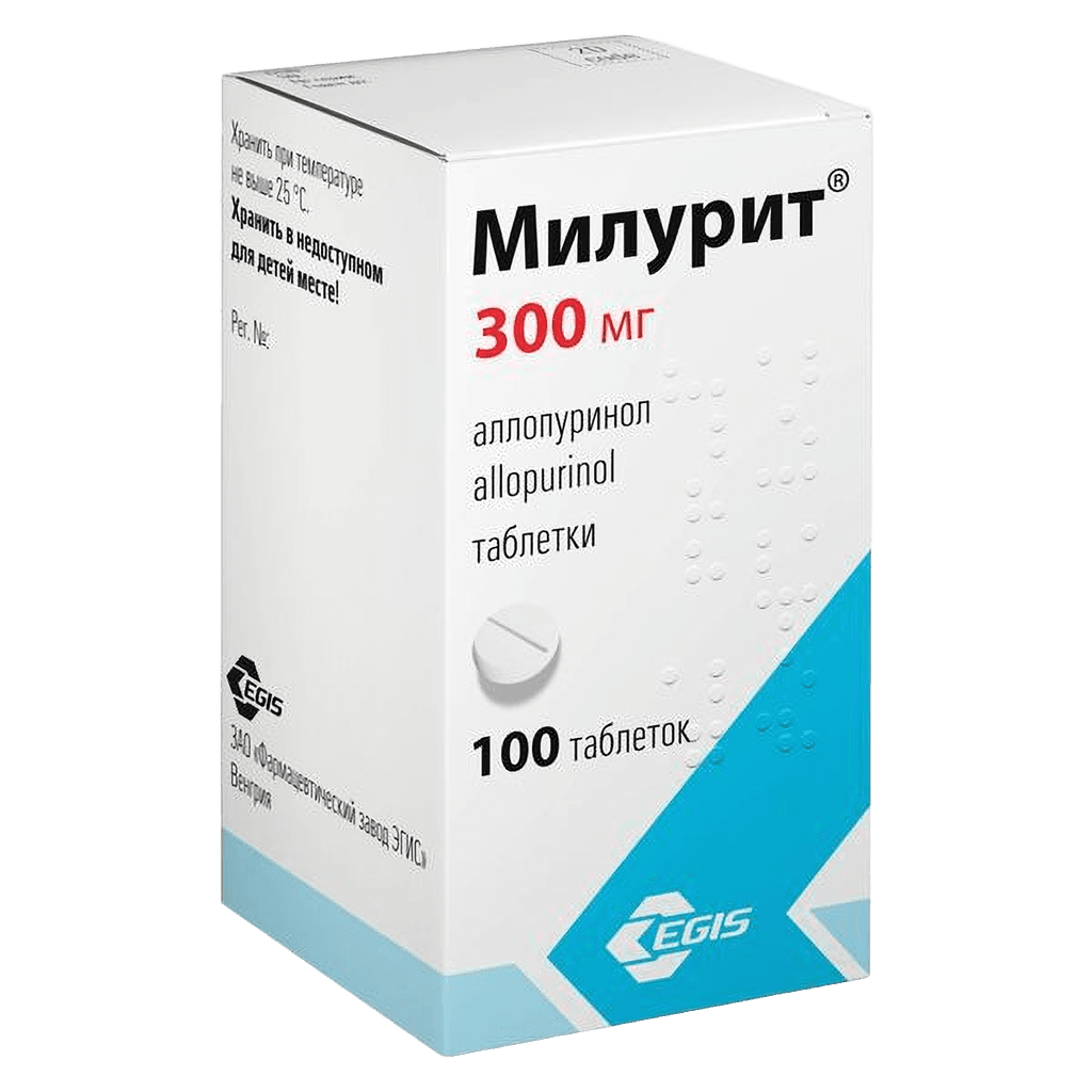 Милурит, 300 мг, таб. №100