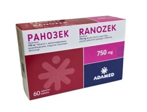 Ранозек, 750 мг, таб. №60