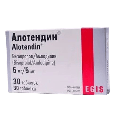 Алотендин, 5 мг/5 мг, таб. №30