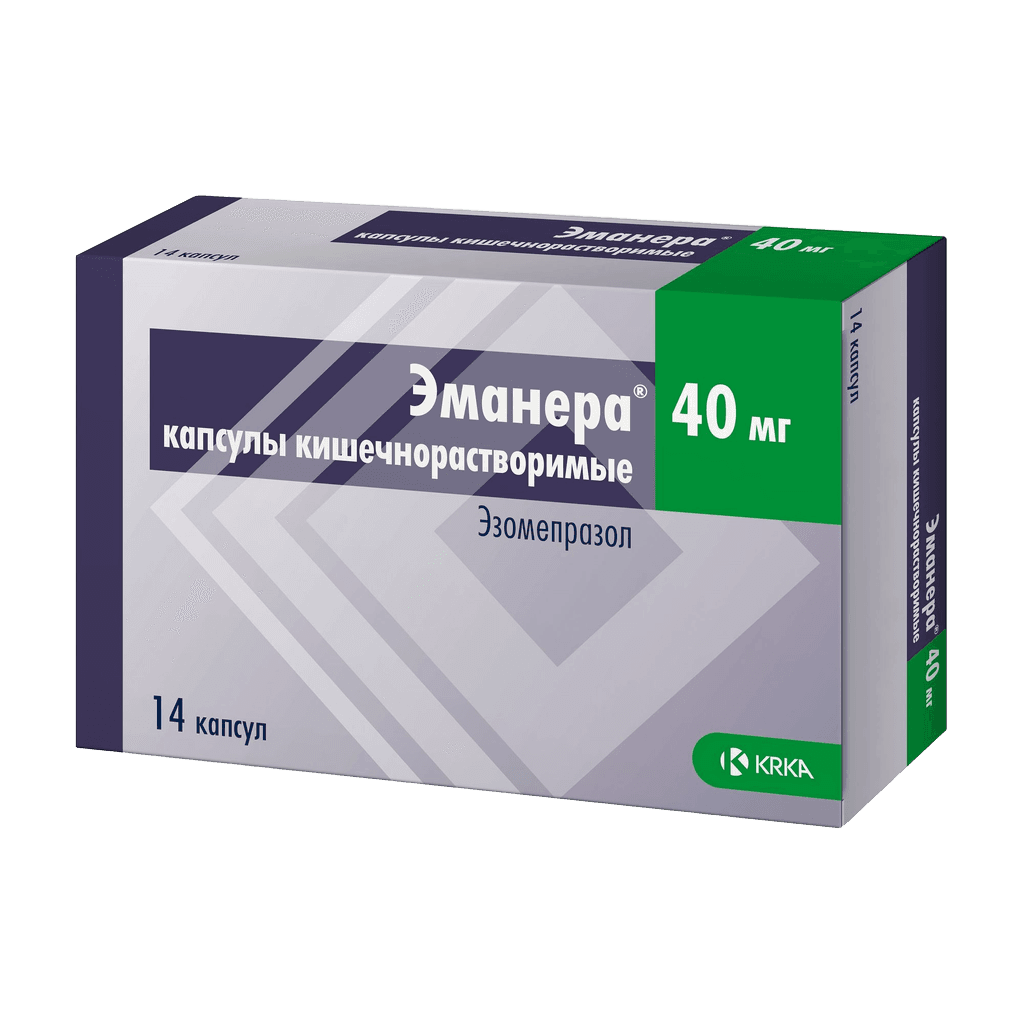 Эманера, 40 мг, капс. №14