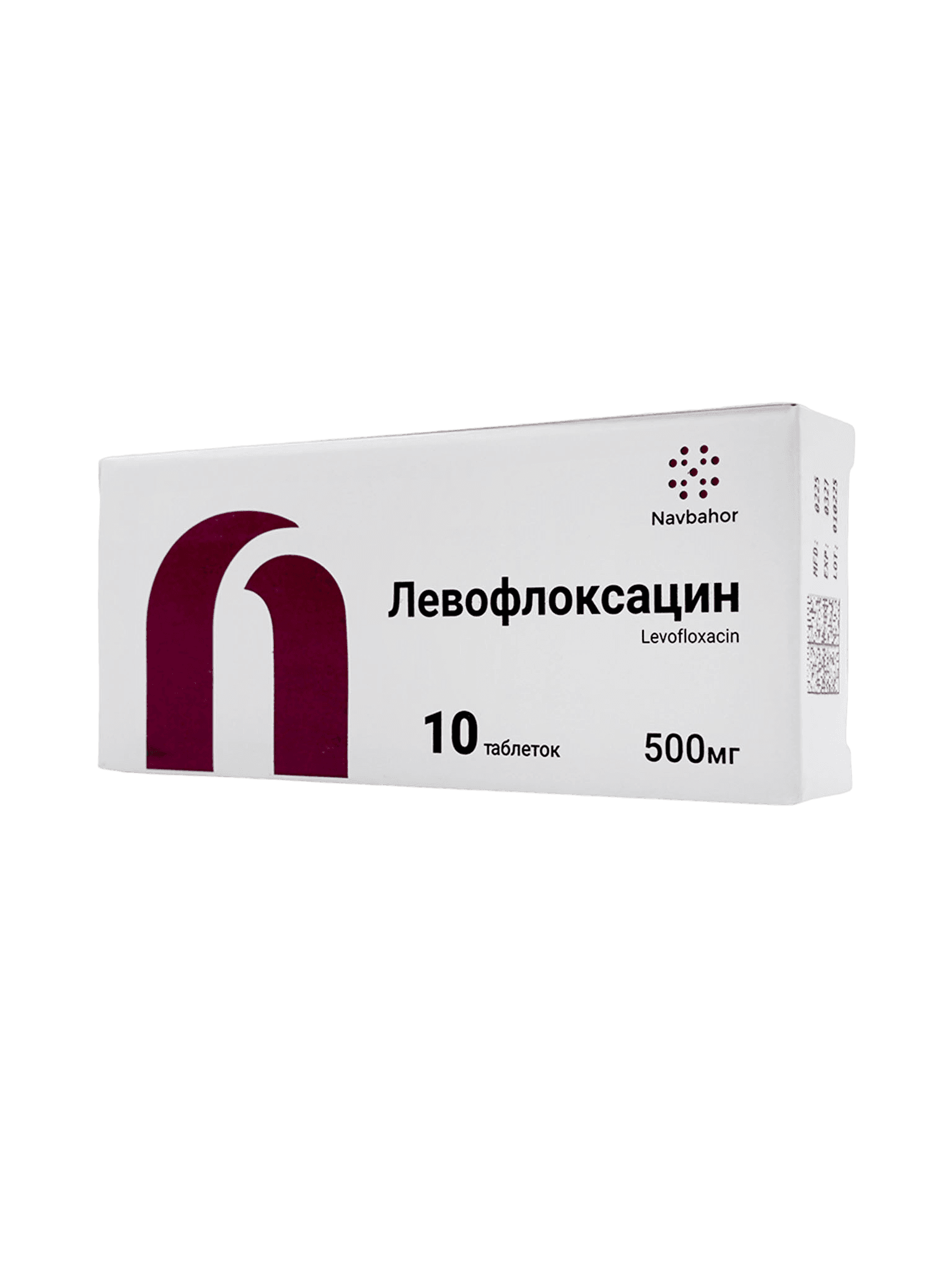 Левофлоксацин, 500 мг, таб. №10