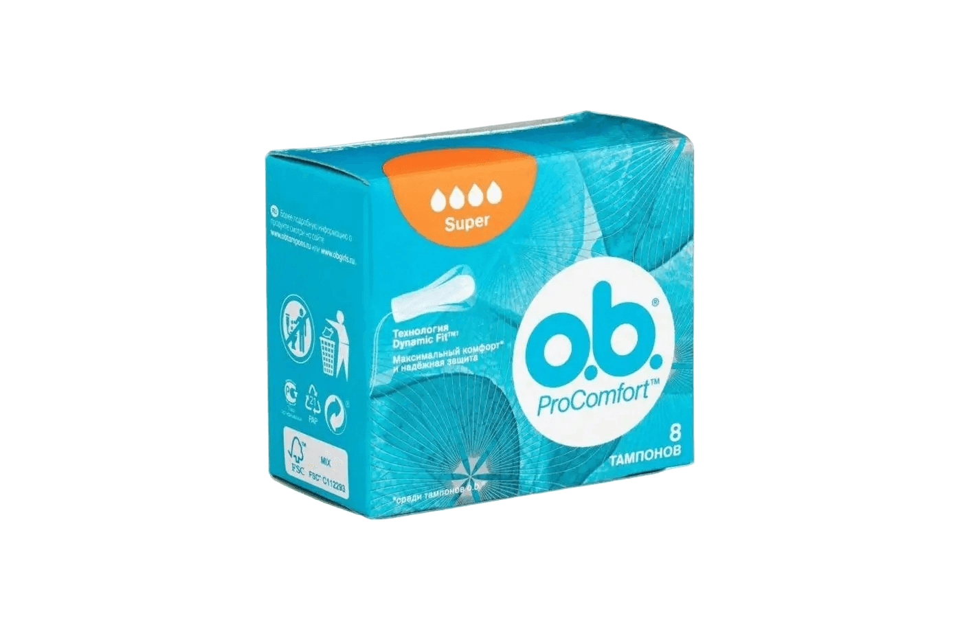 Тампоны гиг. o.b. ProComfort Super, №8