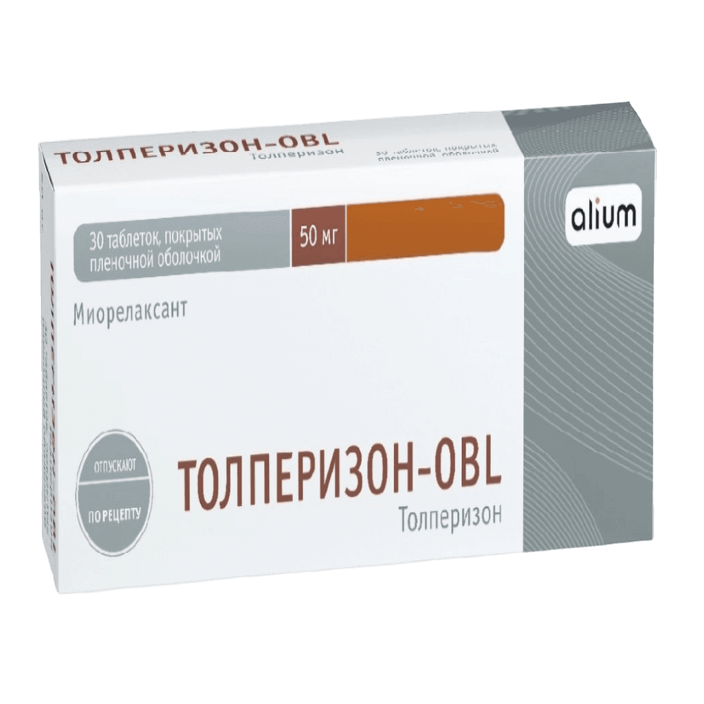 Толперизон-OBL, 50 мг, таб. №30