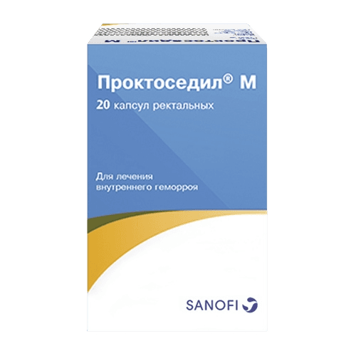 Проктоседил М, капс. рект. №20