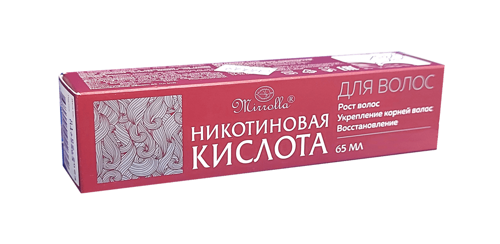 Nikotinovaya kislota dlya volos Mirrolla, 65 ml