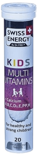Витамины Swiss Energy, Multivit Kids, таб. №60
