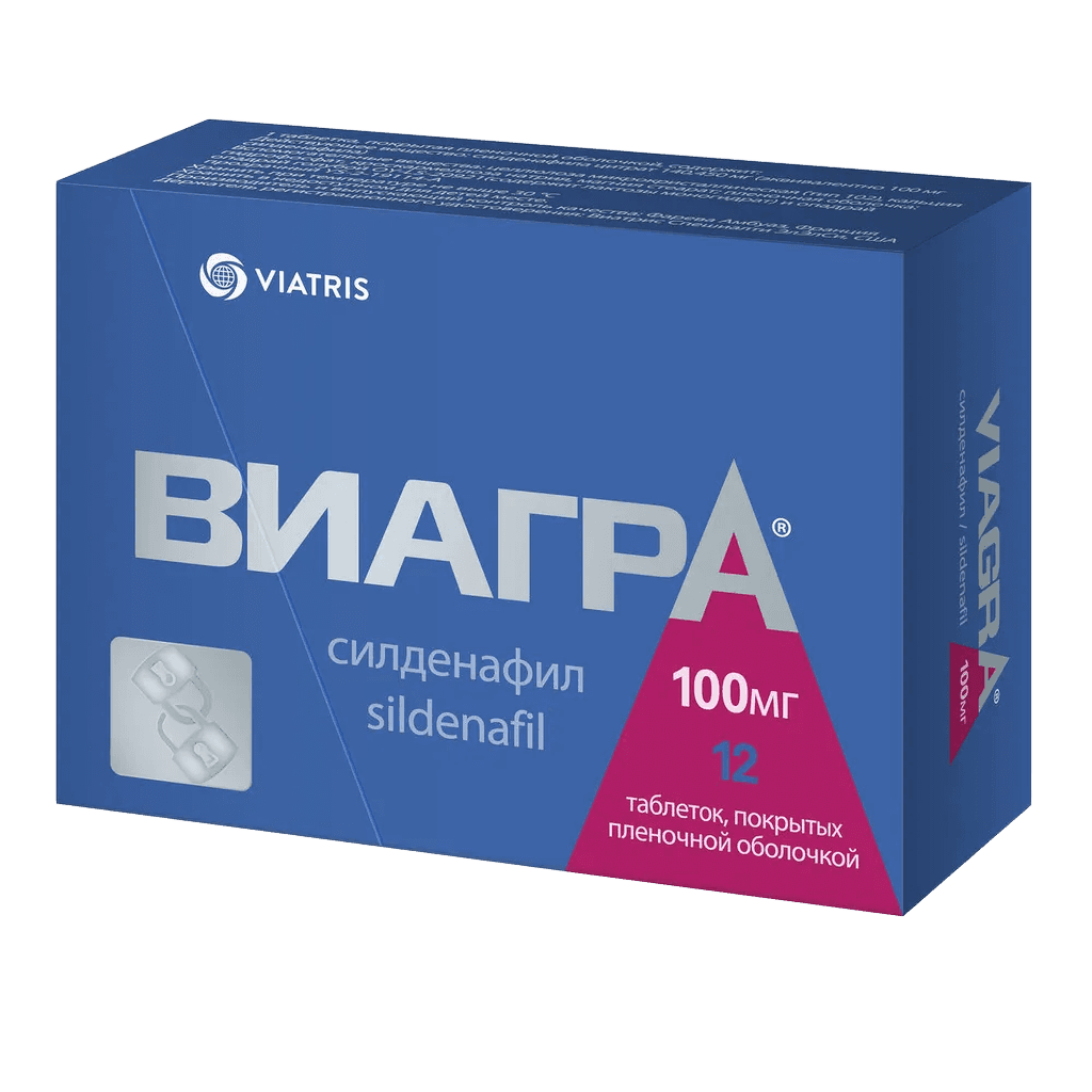 Виагра, 100 мг, таб. №12