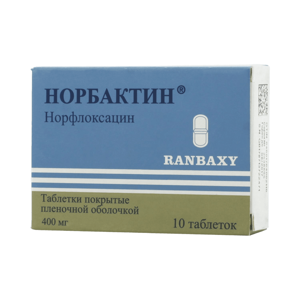 Норбактин, 400 мг, таб. №10