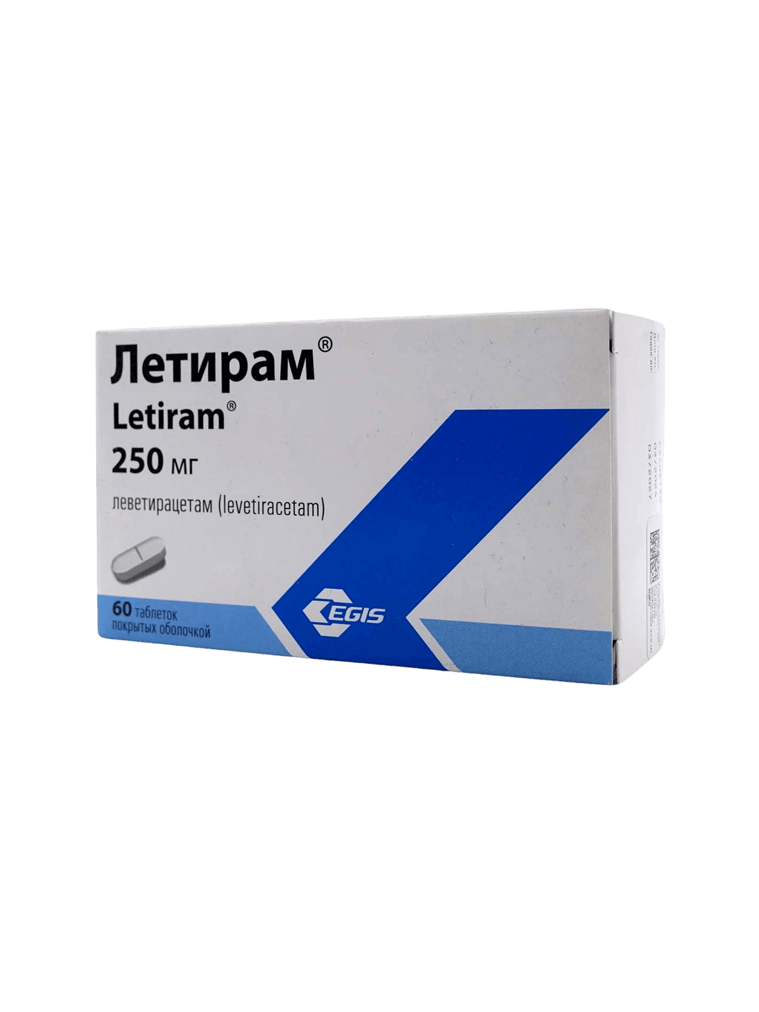 Летирам, 250 мг, таб. №60