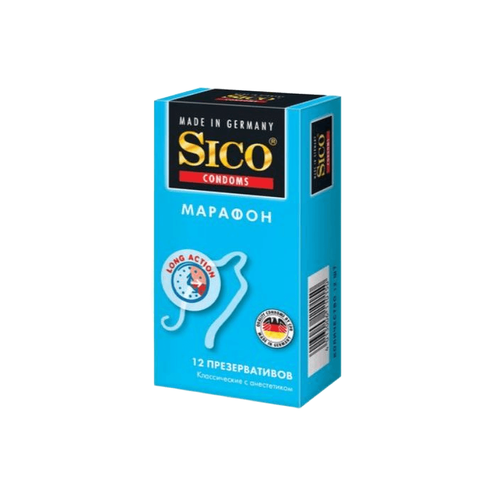 Презервативы Sico Марафон, №3 (Классические с анестетиком)