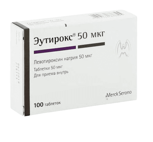 Эутирокс, 50 мкг, таб. №100