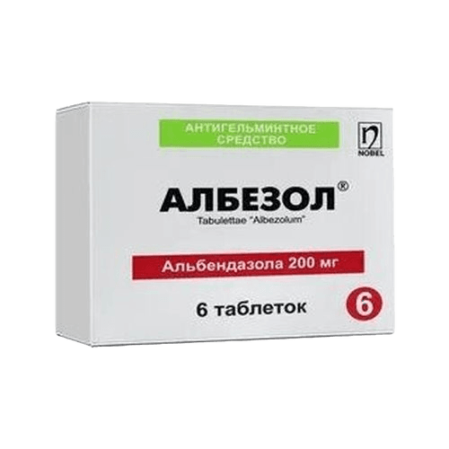 Албезол, 200 мг, таб. №3