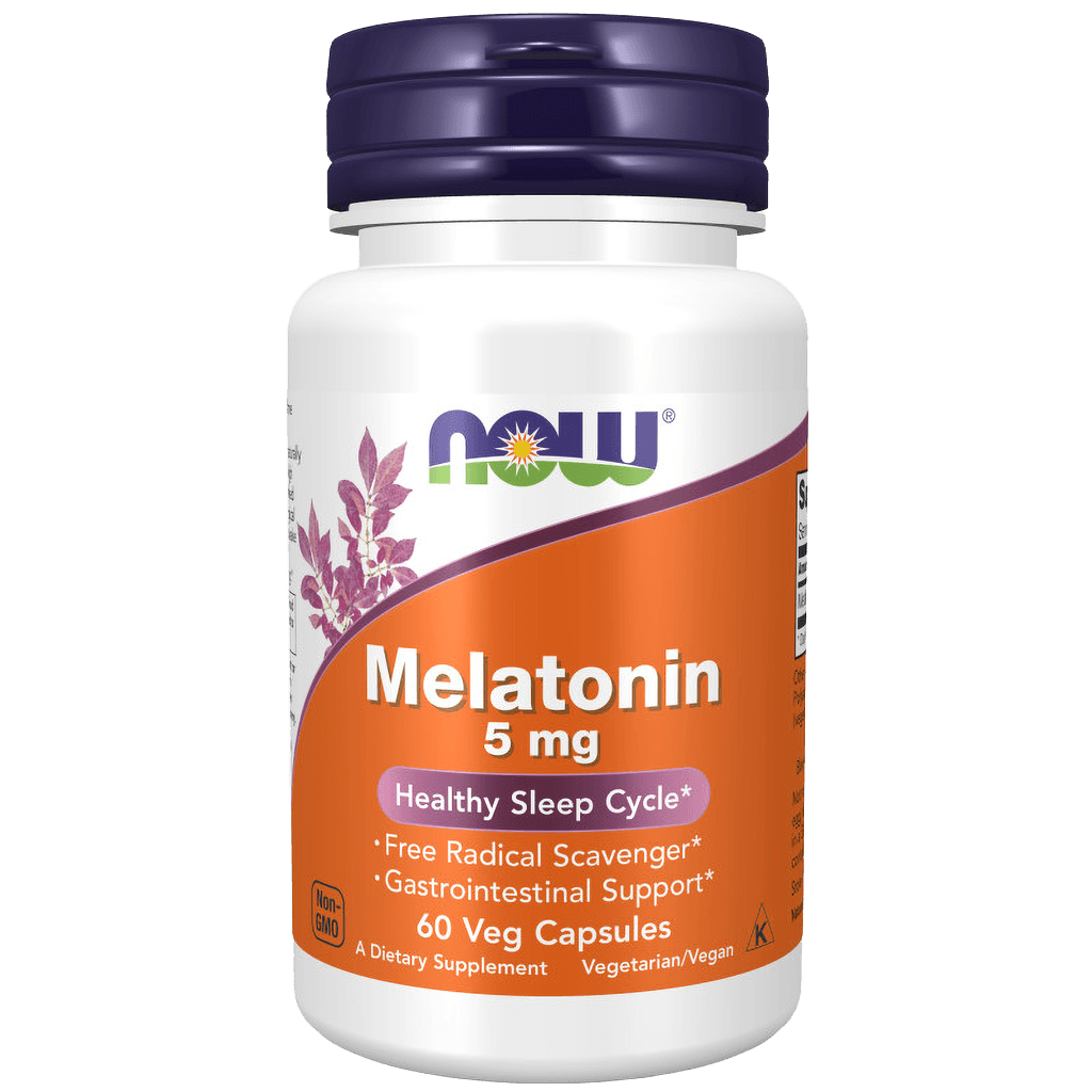 Мелатонин (NOW Melatonin), 5 мг, капс. №60