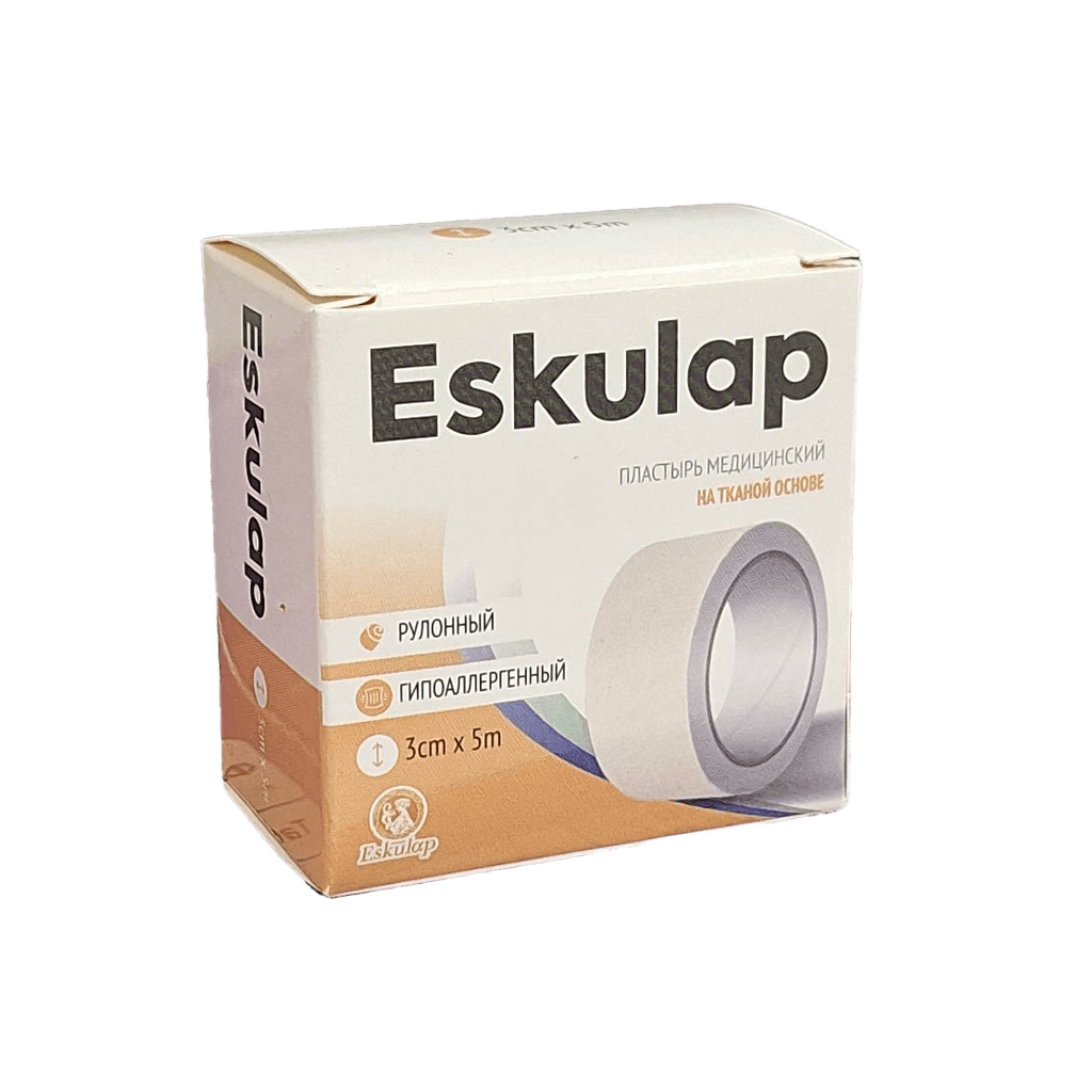 Plastyr, med. tkannyy Eskulap, 3 sm kh 5 m
