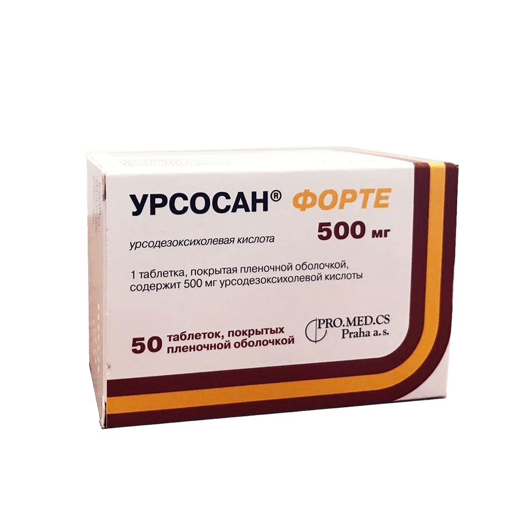 Урсосан Форте, 500 мг, таб. №50