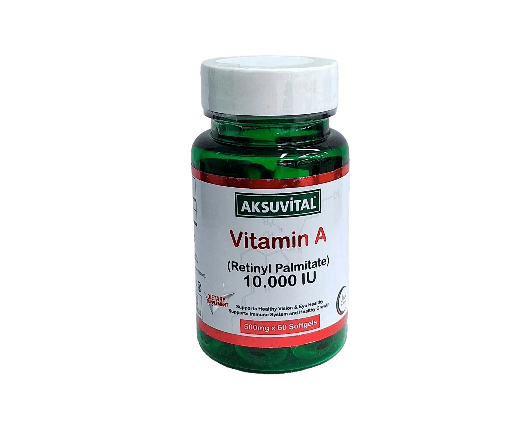 Витамин А Aksuvital, 10000 МЕ, капс. №60