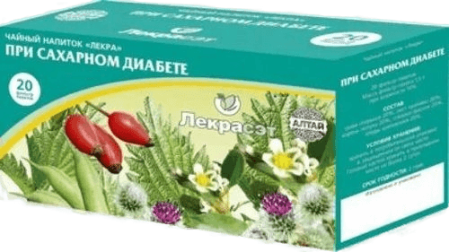 Травяной чай При Сахарном Диабете Mehrigiyo-2, 1,5 г, пакеты. №20