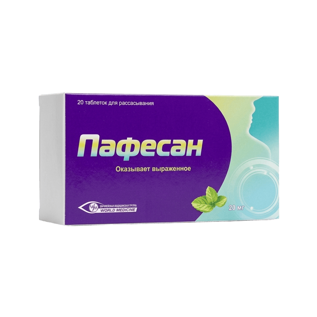 Пафесан, 5 мг/1 мг, таб. №20 (лимон)