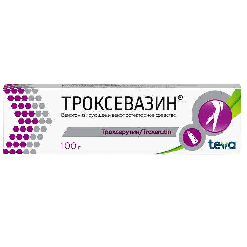 Троксевазин, 2%, 100 г, гель