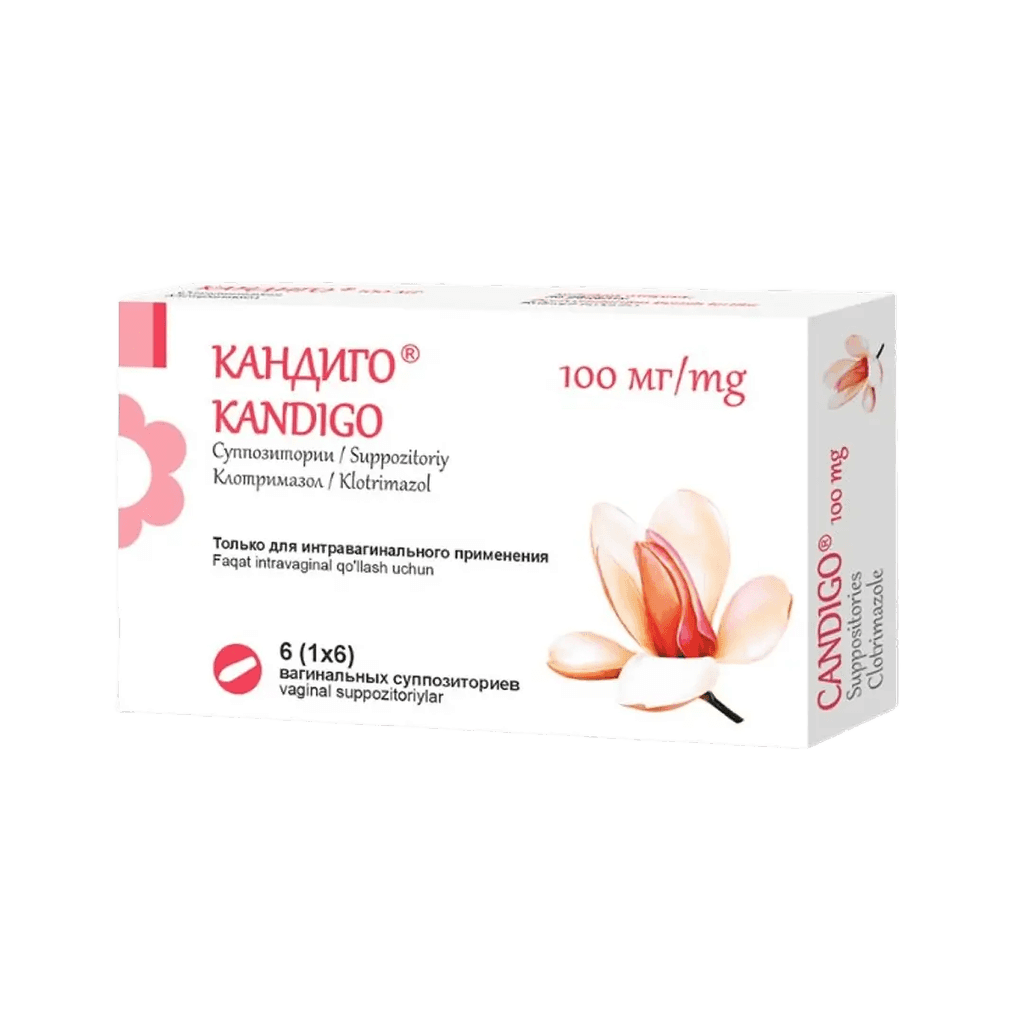 Кандиго, 100 мг, супп. ваг. №6