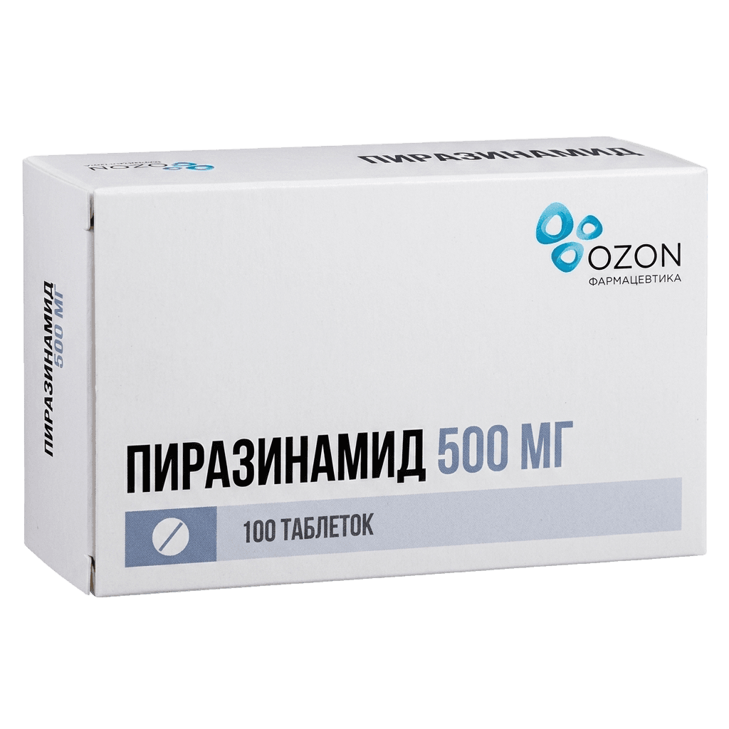 Пиразинамид, 500 мг, таб. №100