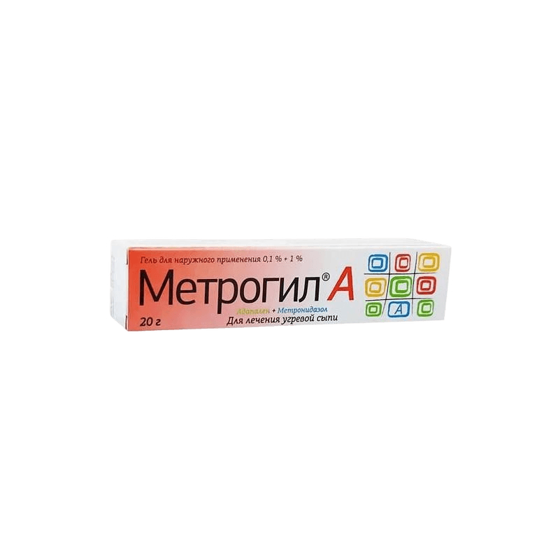 Метрогил А, 0,1%/1%, 20 г, гель