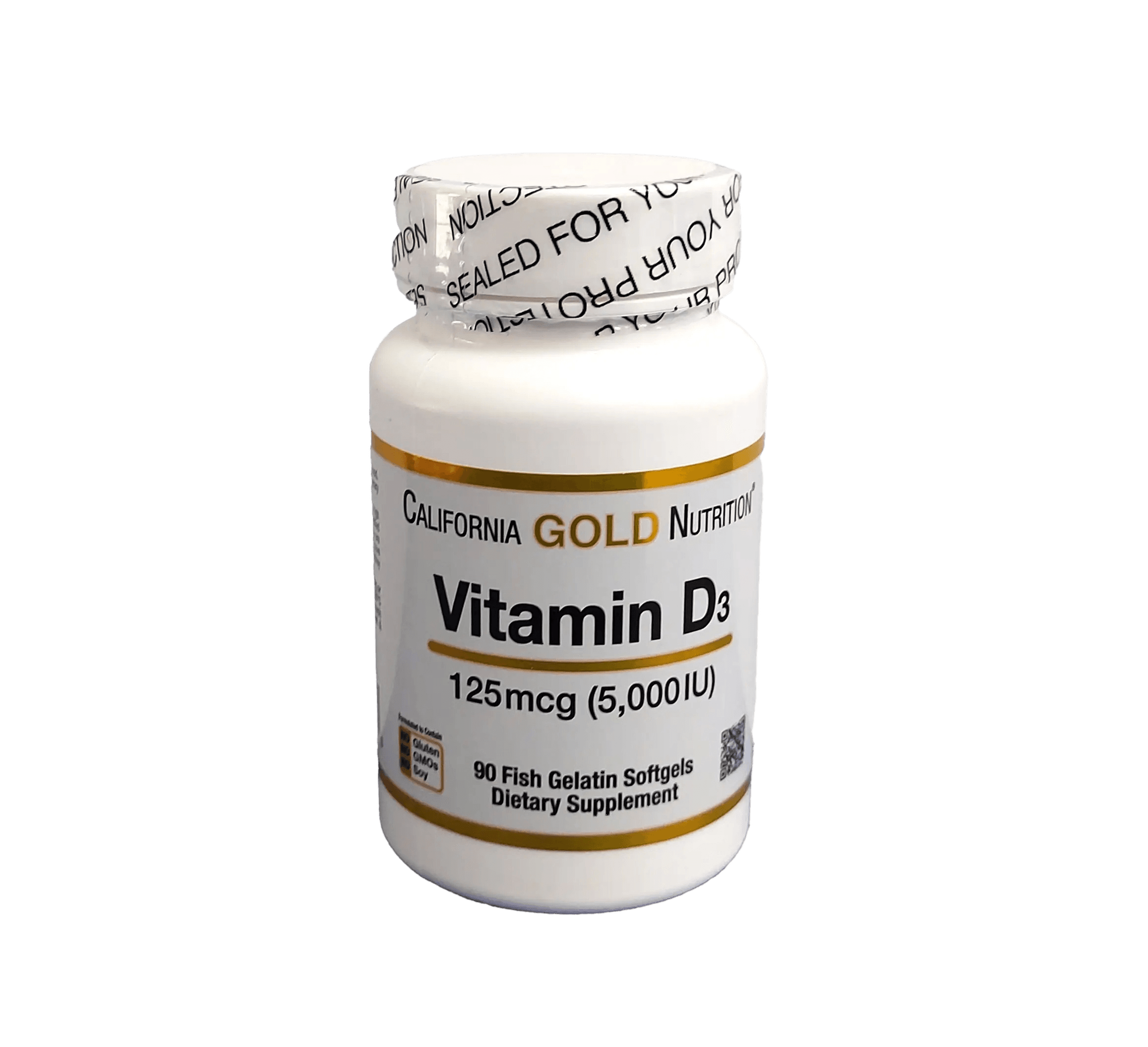 Витамин Д3 (Gold Vitamin D3), 125 мкг, 5000 МЕ, капс. №90