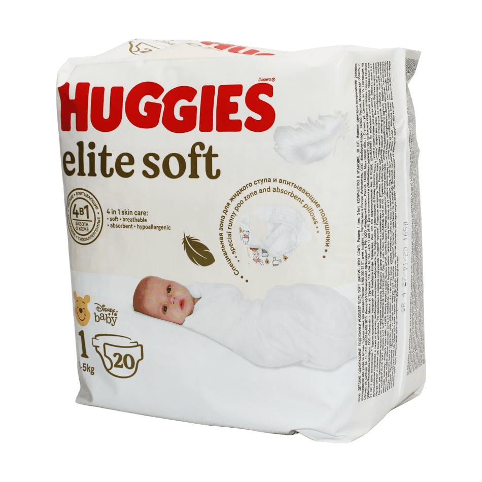 Подгузники дет. Huggies Elite Soft, раз. 1, №20
