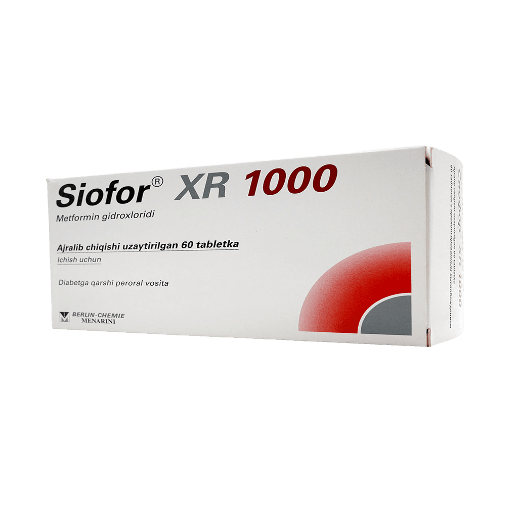 Сиофор XR, 1000 мг, таб. №60