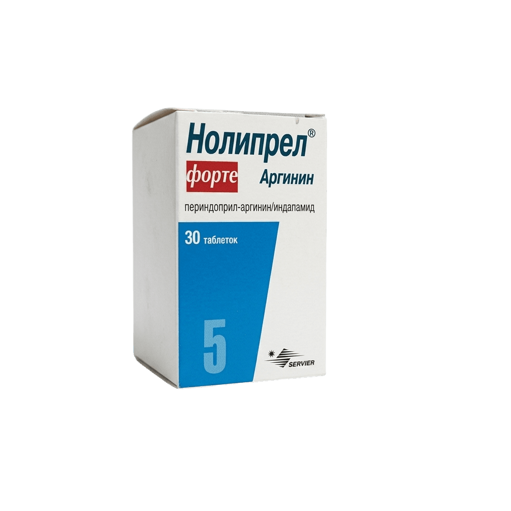 Нолипрел Форте Аргинин, 5 мг/1,25 мг, таб. №30