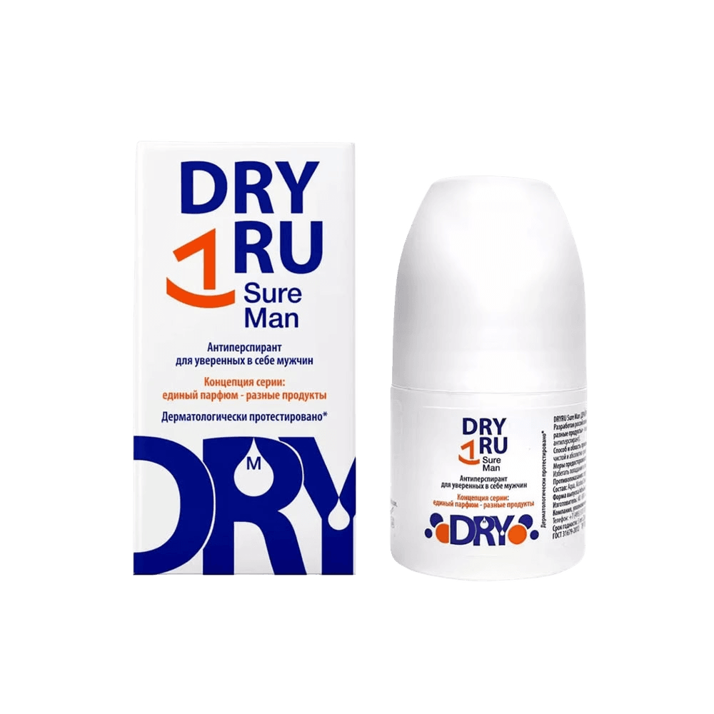 Антиперспирант DryRu Sure Man, 50 мл
