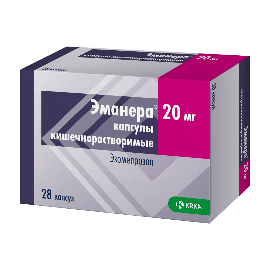 Эманера, 20 мг, капс. №28