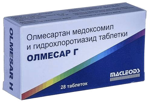 Олмесар Г 20 мг/12,5 мг, таб. №28